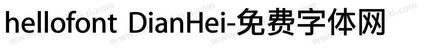 hellofont DianHei字体转换
